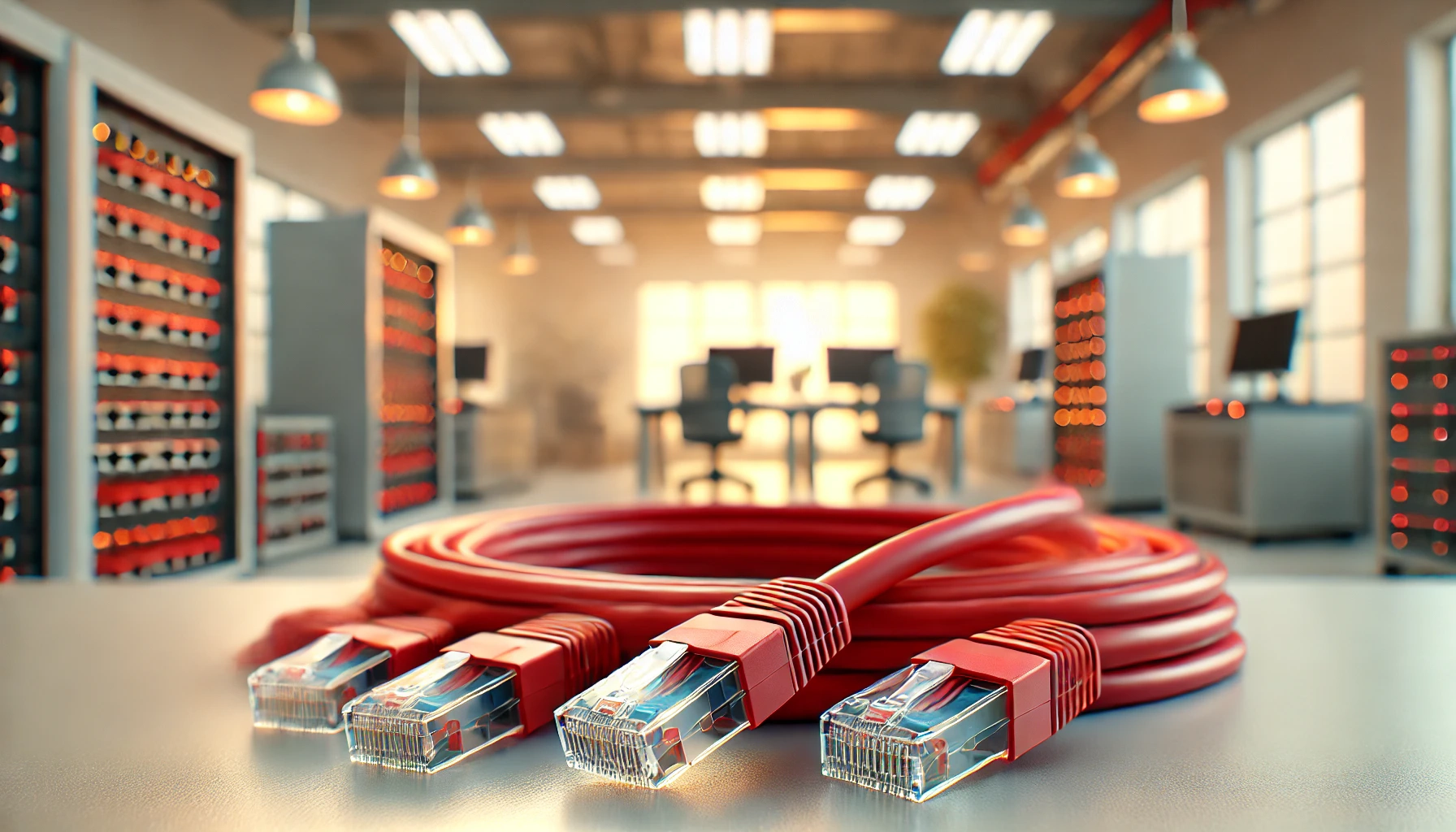CAT6 Patch Kablo, 1 metre, Kırmızı