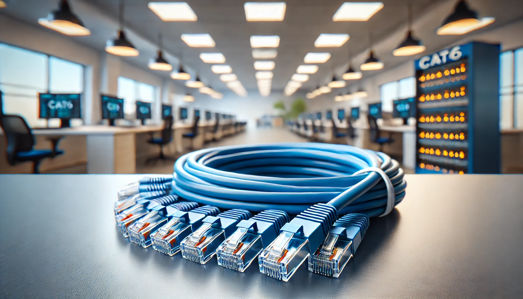 10m Mavi CAT6 Patch Kablo