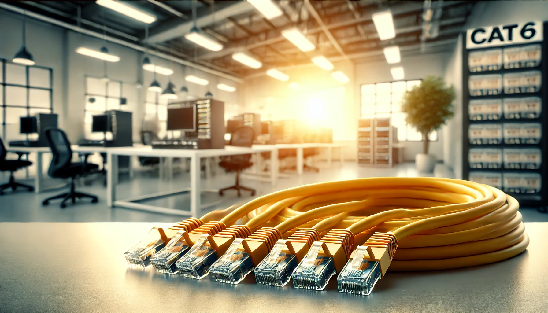 10m Sarı CAT6 Patch Kablo