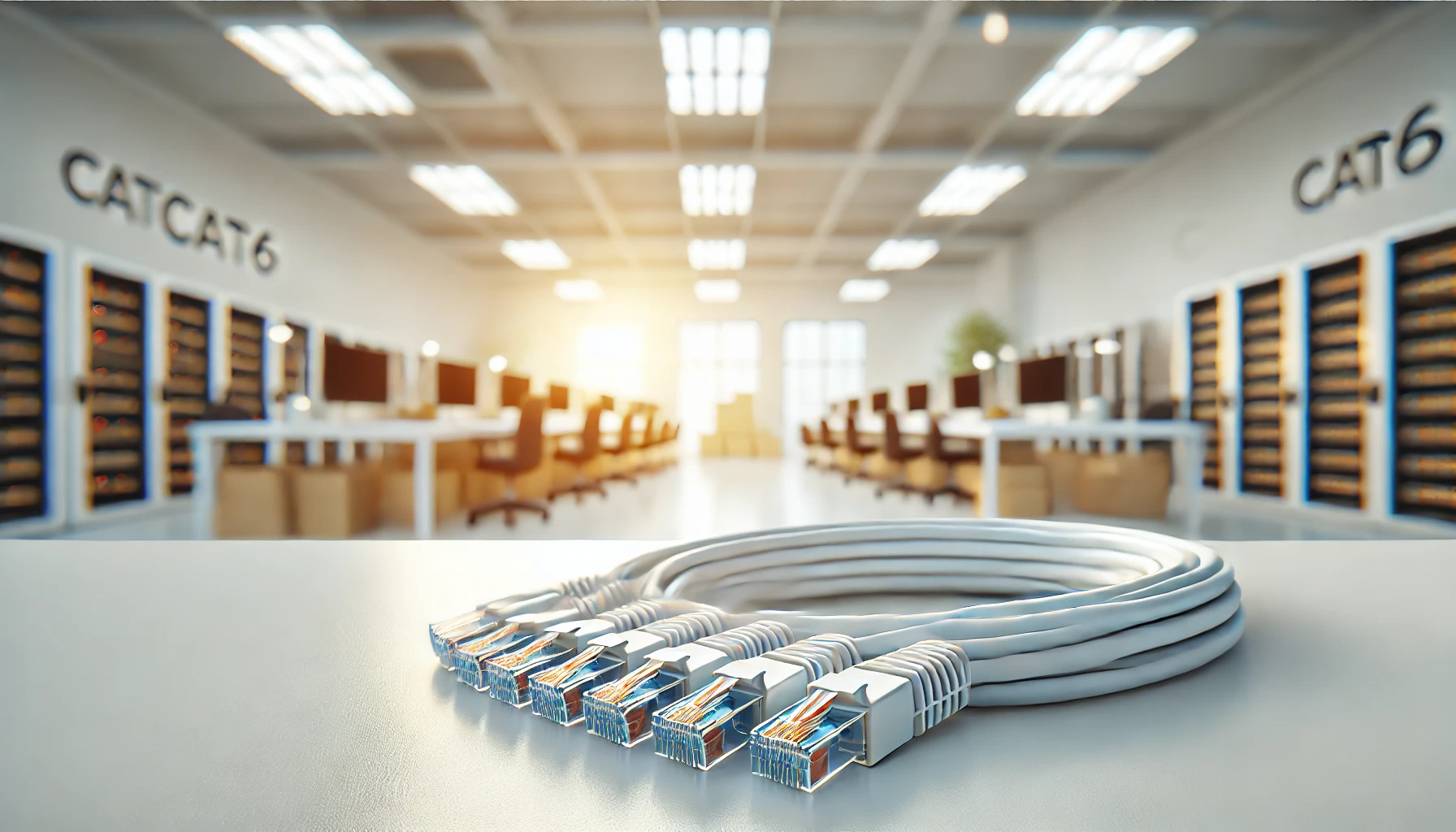 2m Beyaz CAT6 Patch Kablo