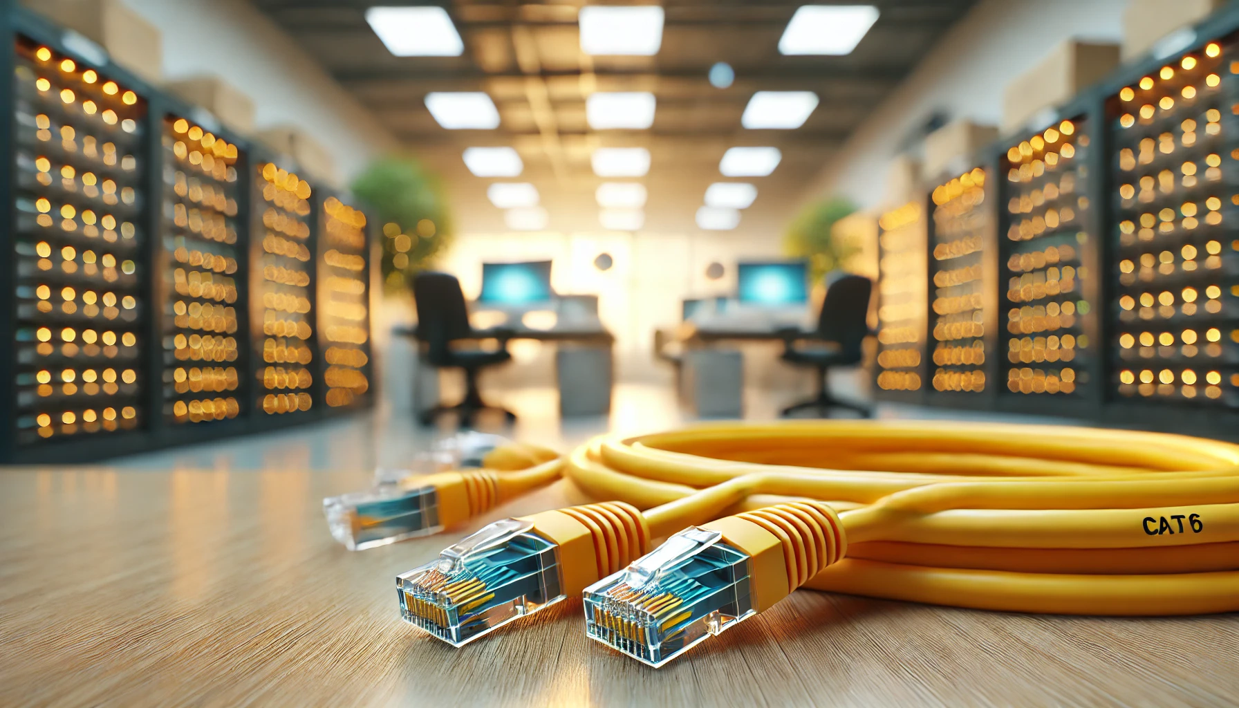 CAT6 Patch Kablo, 20 metre, Sarı