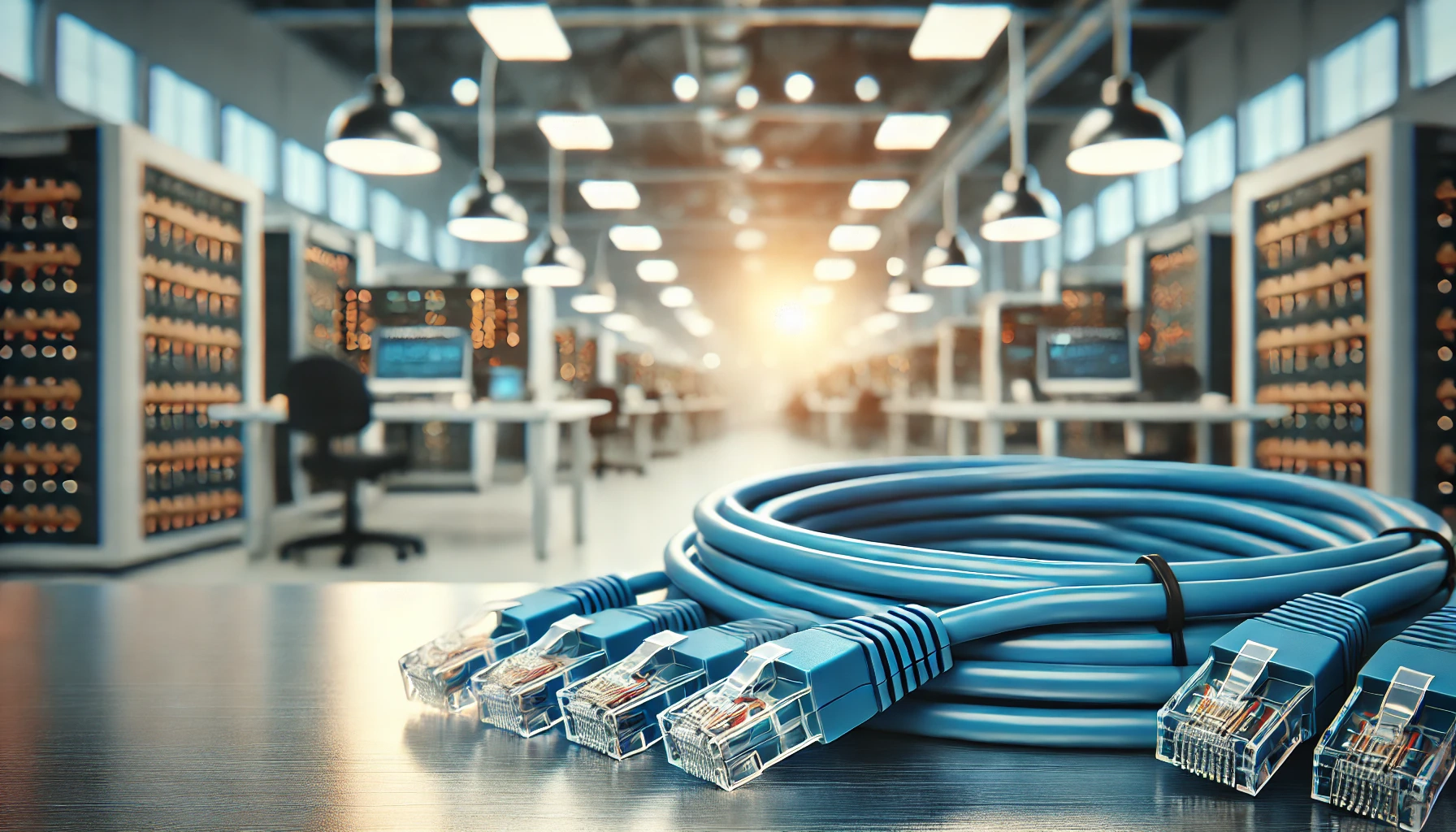 CAT6 Patch Kablo, 25cm, Mavi