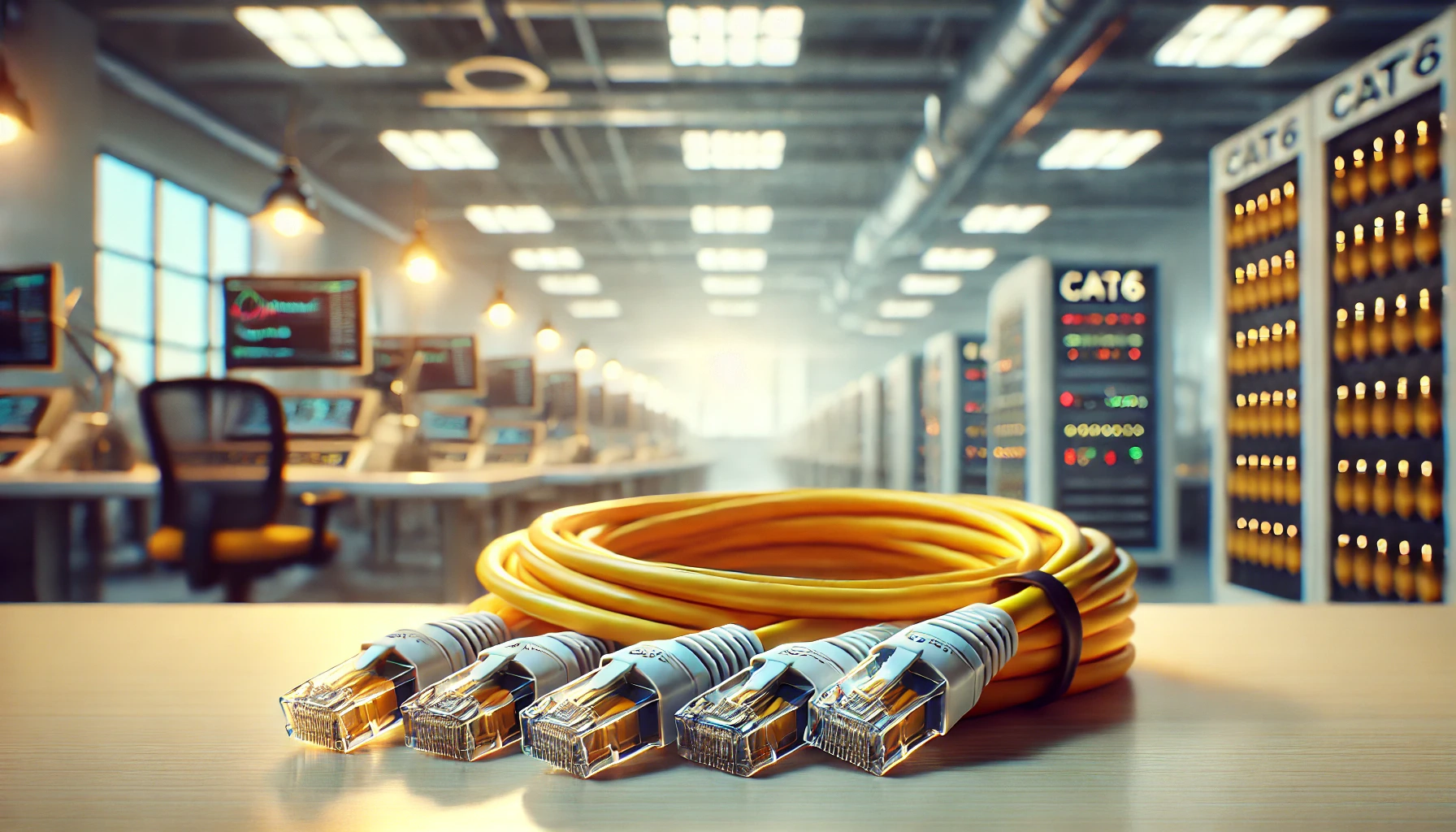 CAT6 Patch Kablo, 30 metre, Sarı