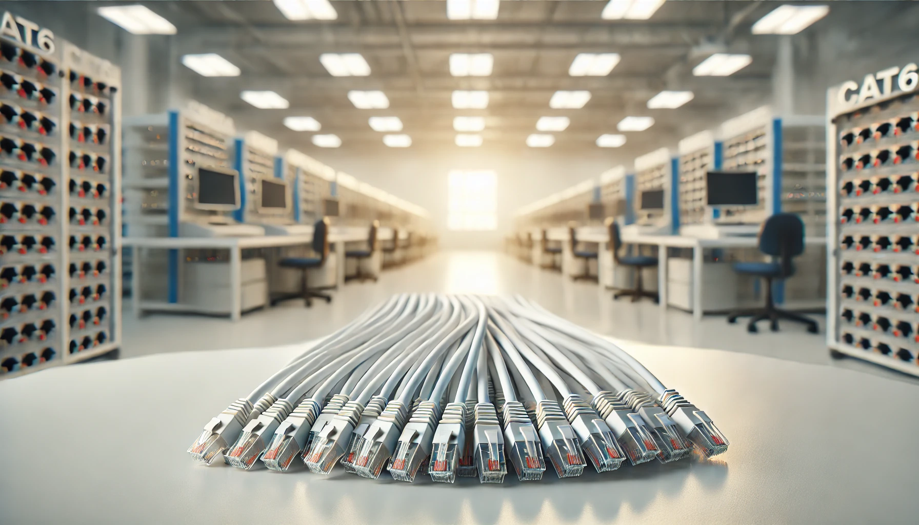 50m Beyaz CAT6 Patch Kablo