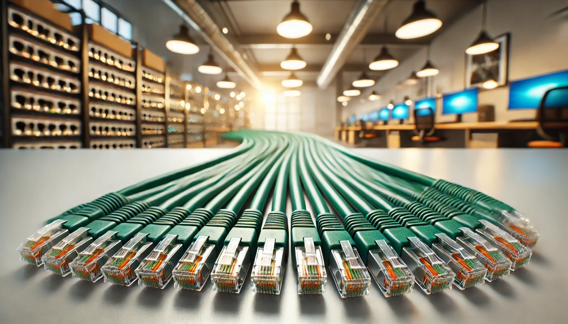 1m Yeşil F/FTP Patch Kablo CAT6A