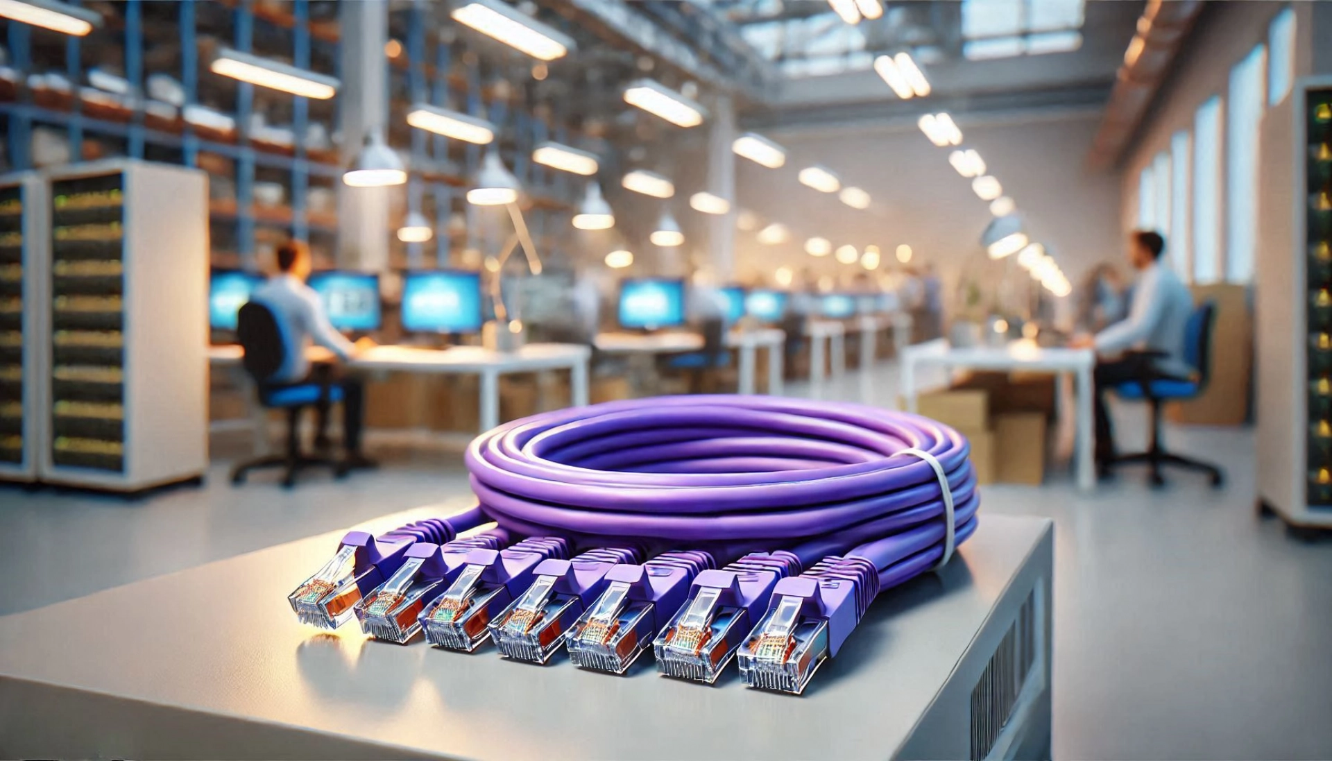 CAT6A F/FTP Patch Kablo - 10 metre, Mor
