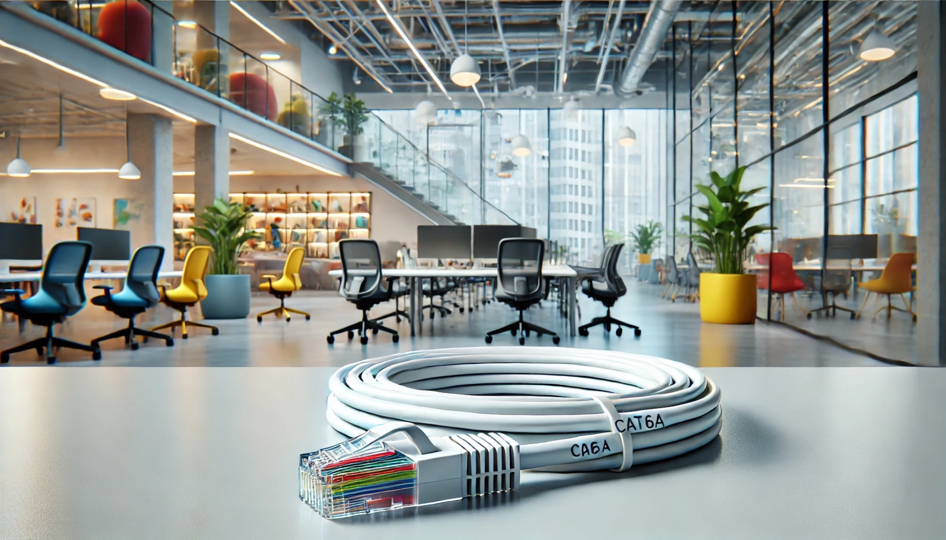 15m Beyaz F/FTP CAT6A Patch Kablo