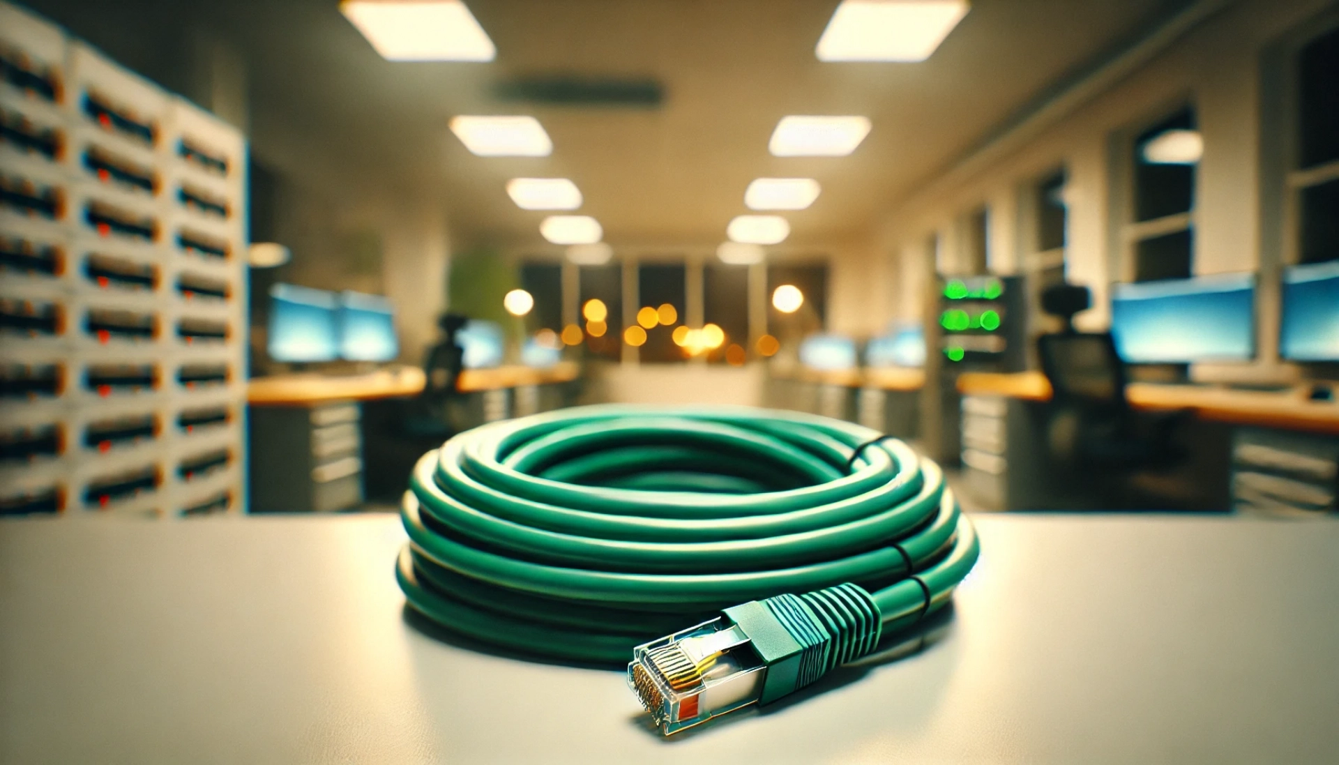 CAT6A F/FTP Patch Kablo - 15 metre, Yeşil
