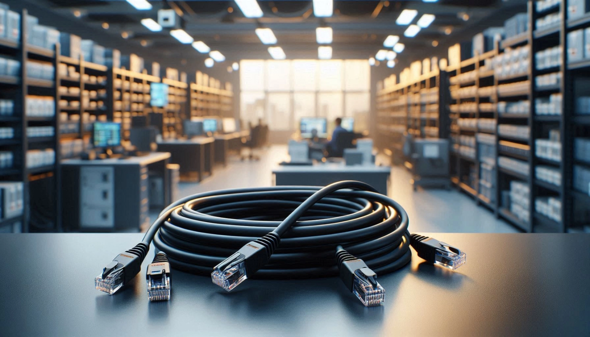 20m Siyah F/FTP CAT6A Patch Kablo