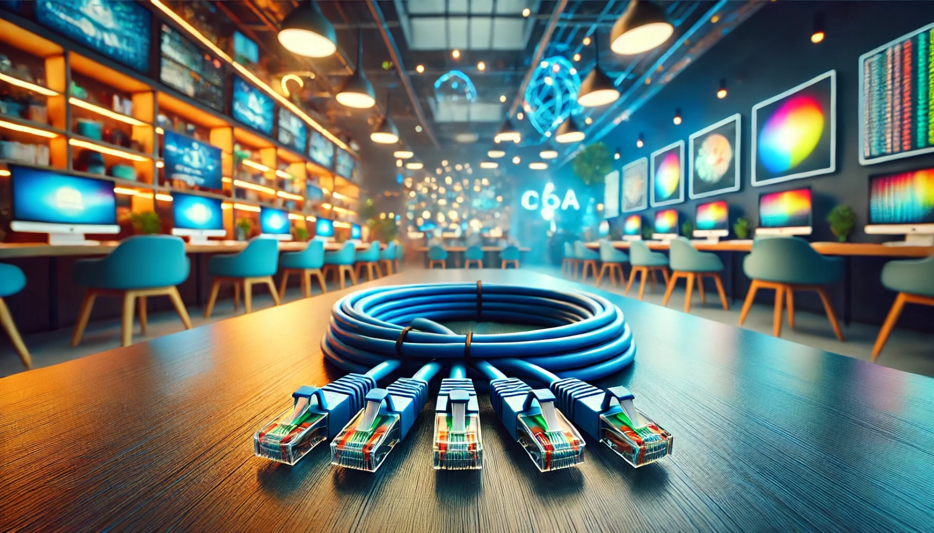 40m Mavi F/FTP CAT6A Patch Kablo CAT6A F/FTP