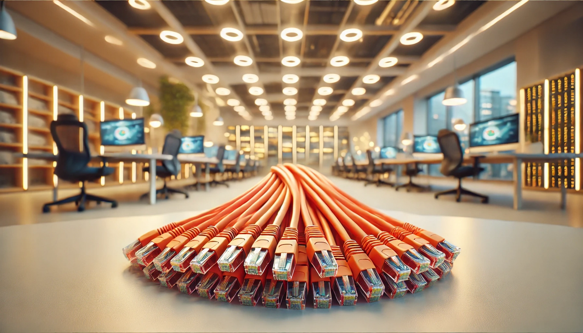 CAT6A F/FTP Patch Kablo - 5 metre, Turuncu