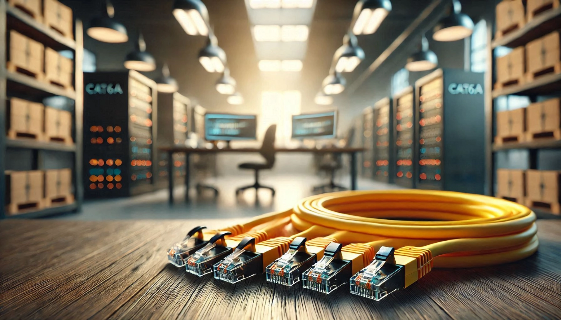 50cm Sarı F/FTP CAT6A Patch Kablo