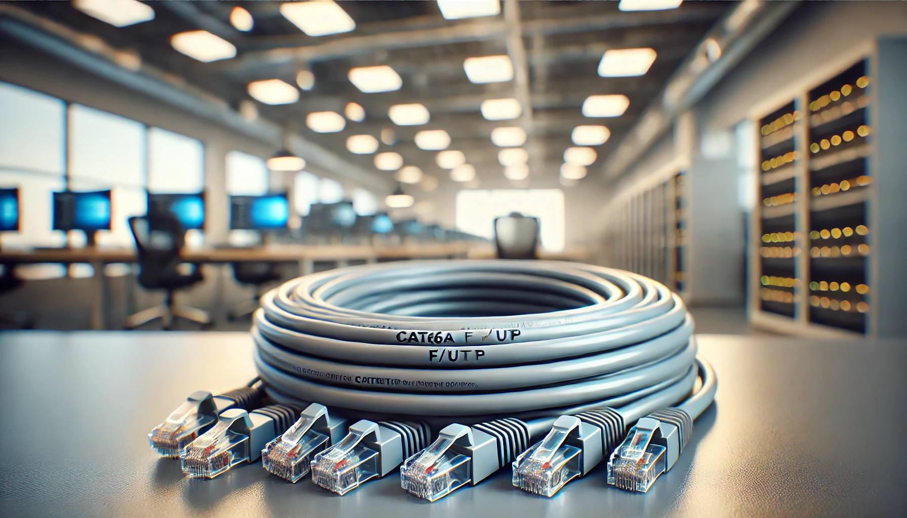 1m Gri F/UTP CAT6A Patch Kablo