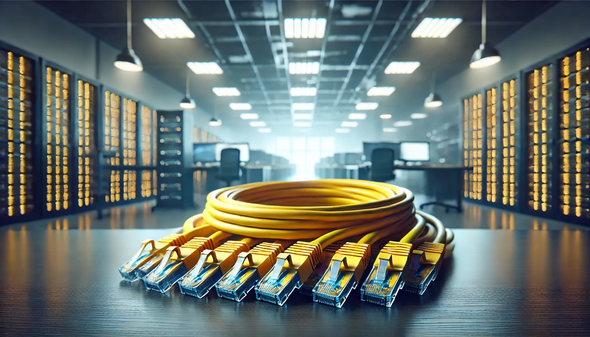 CAT6A F/UTP Patch Kablo - 15 metre, Sarı