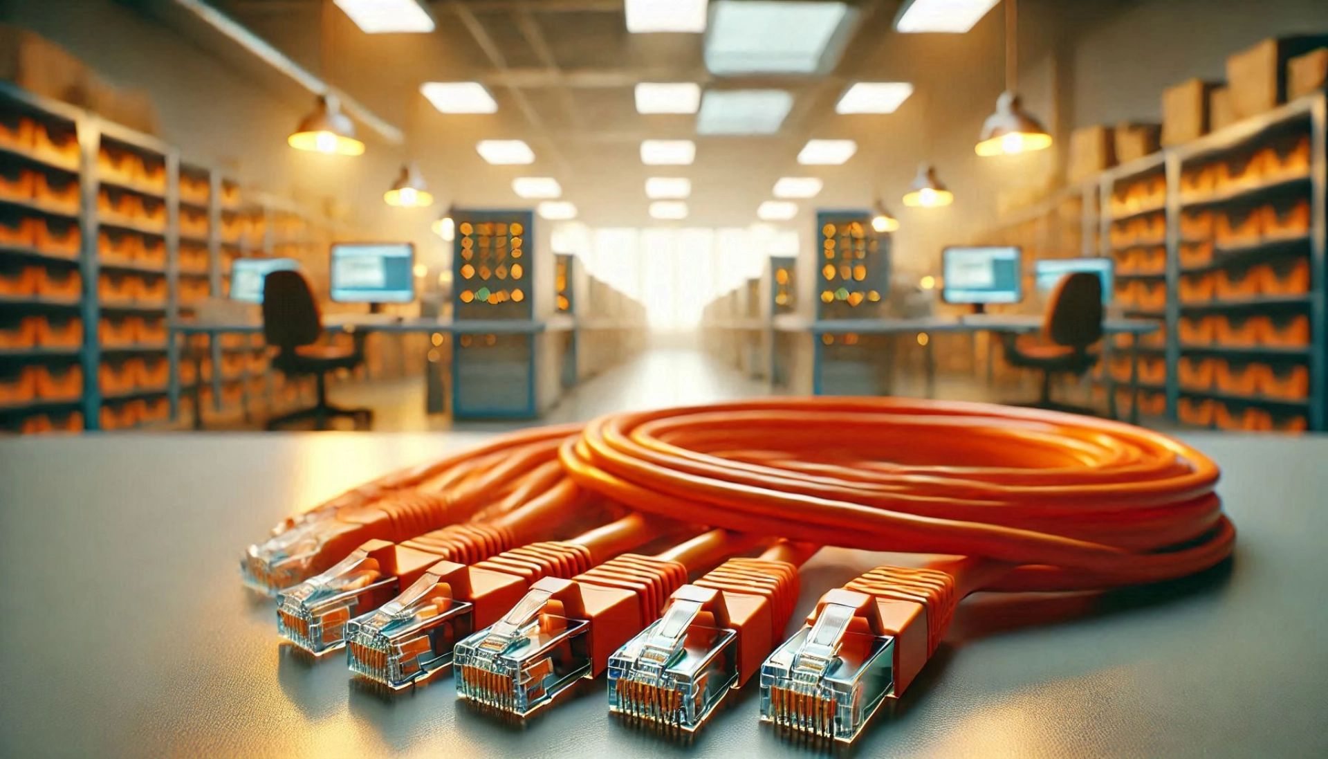 CAT6A F/UTP Patch Kablo - 20cm, Turuncu