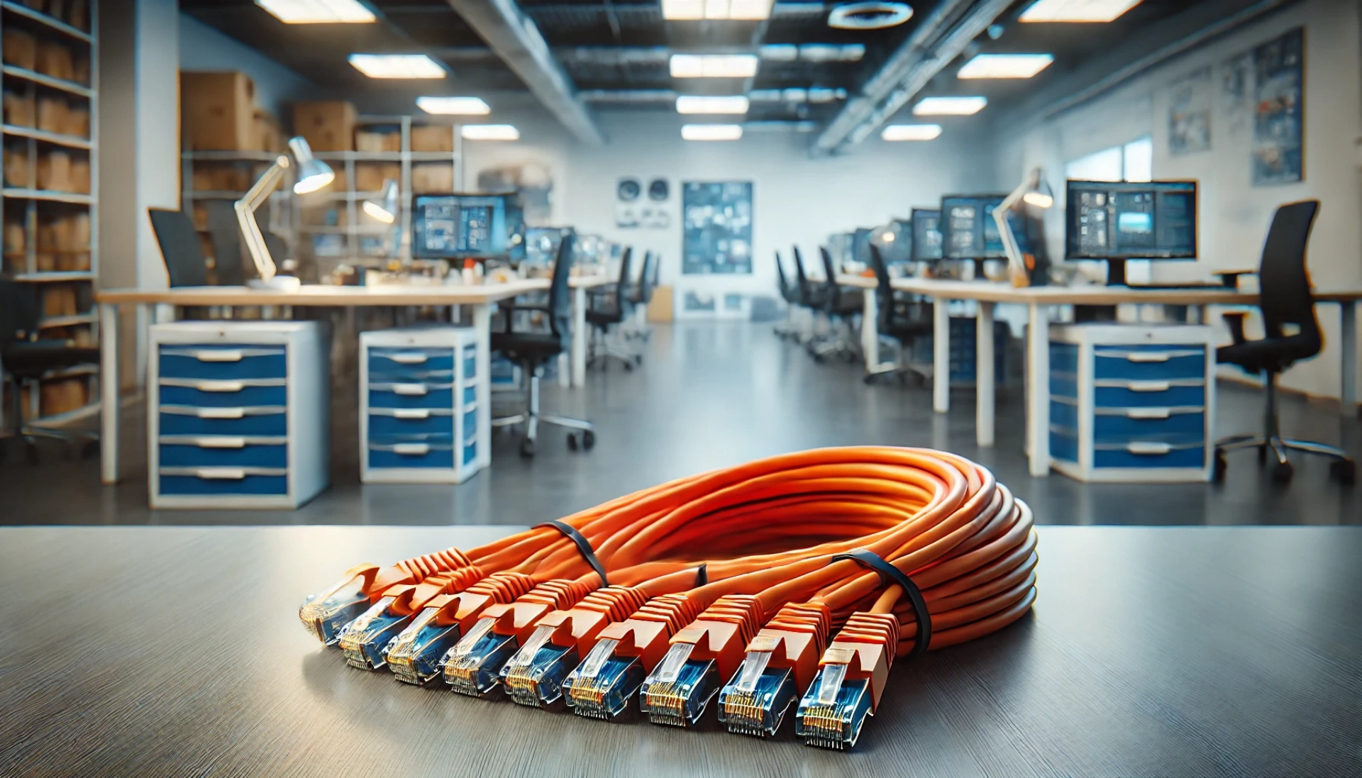 CAT6A F/UTP Patch Kablo - 50 metre, Turuncu