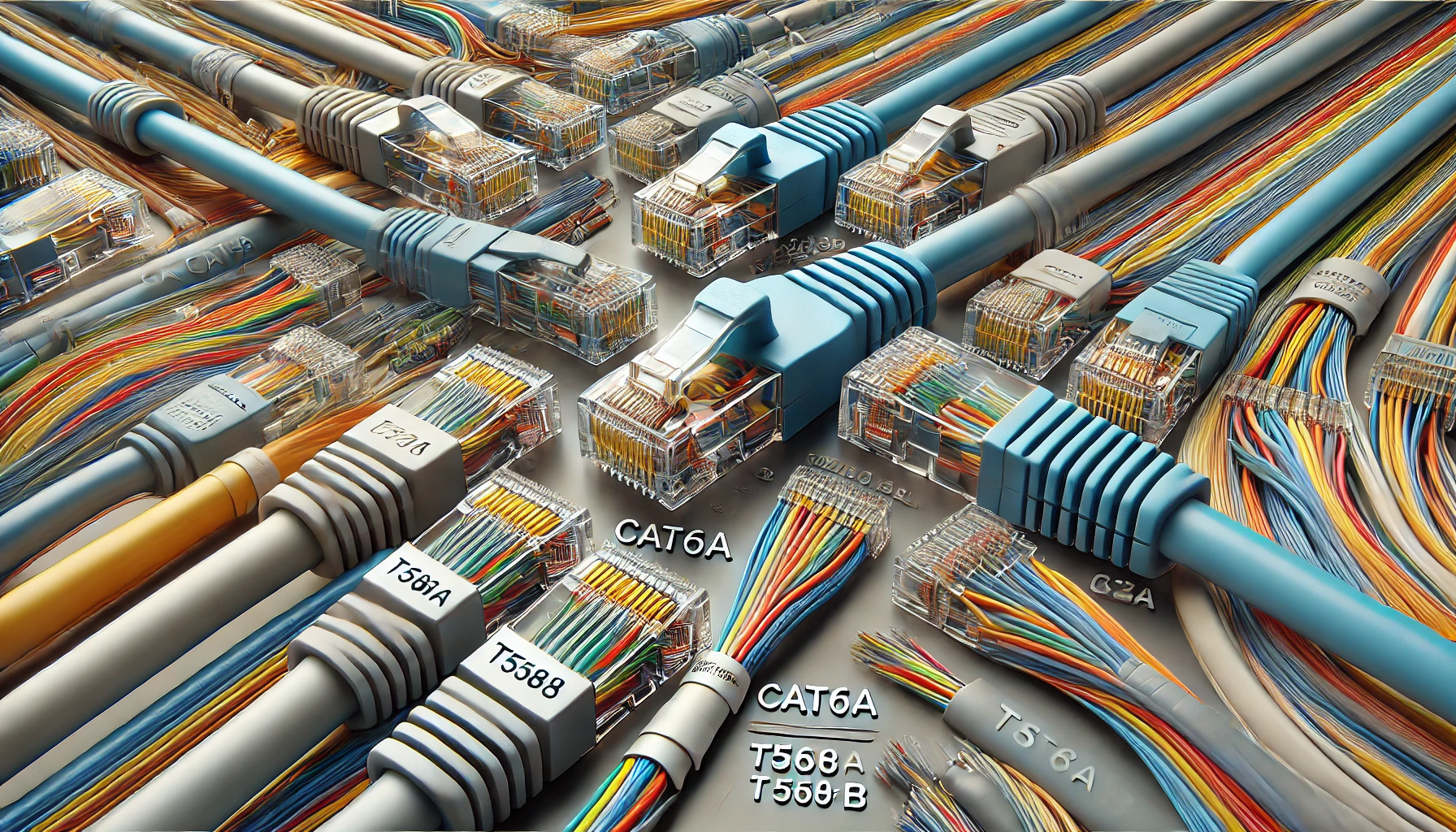 CAT6A Kabloların Renk Kodları ve Bağlantı Standartları