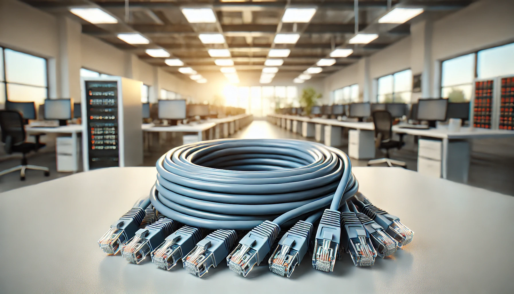 1m Gri S/FTP CAT6A Patch Kablo