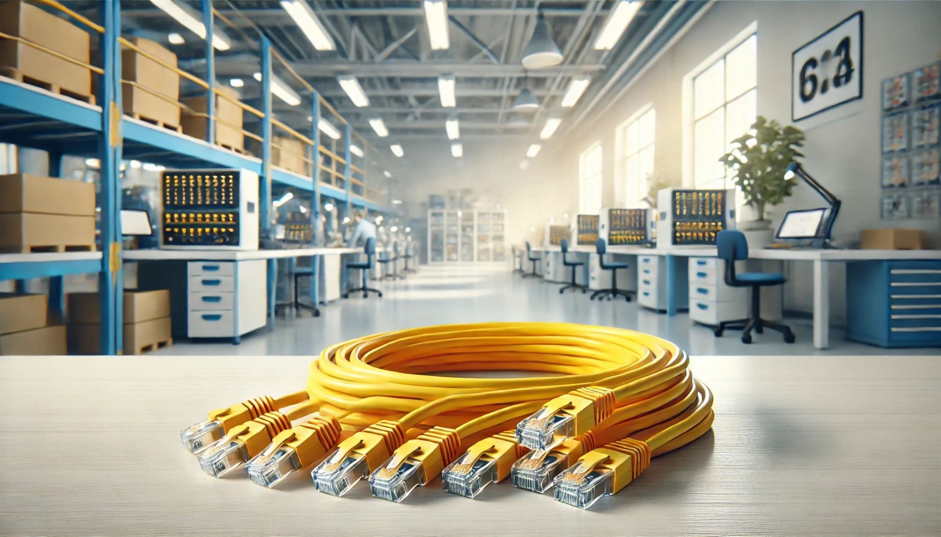 CAT6A S/FTP Patch Kablo - 25cm, Sarı