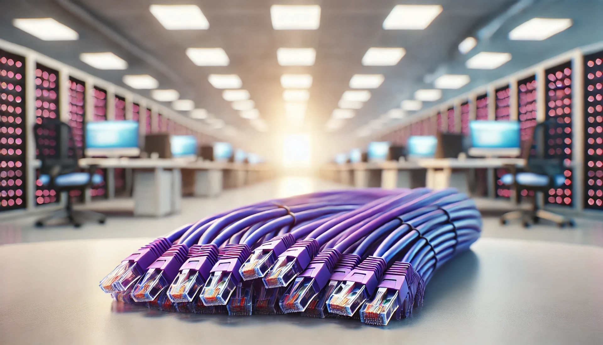 CAT6A S/FTP Patch Kablo - 50 metre, Mor