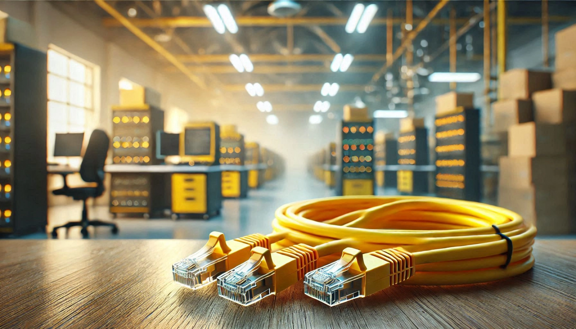 50m Sarı S/FTP CAT6A Patch Kablo