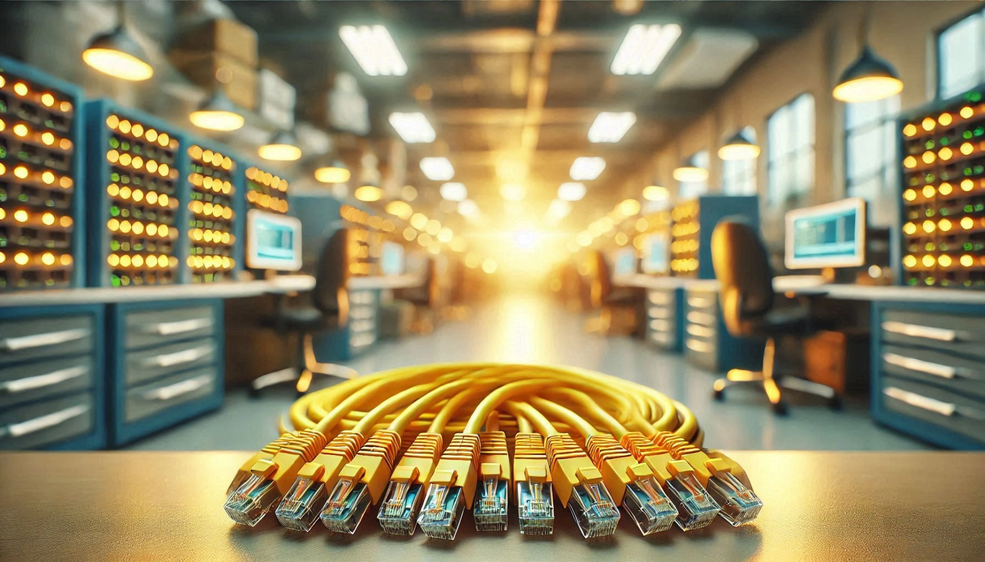 1m Sarı S/UTP Patch Kablo CAT6A