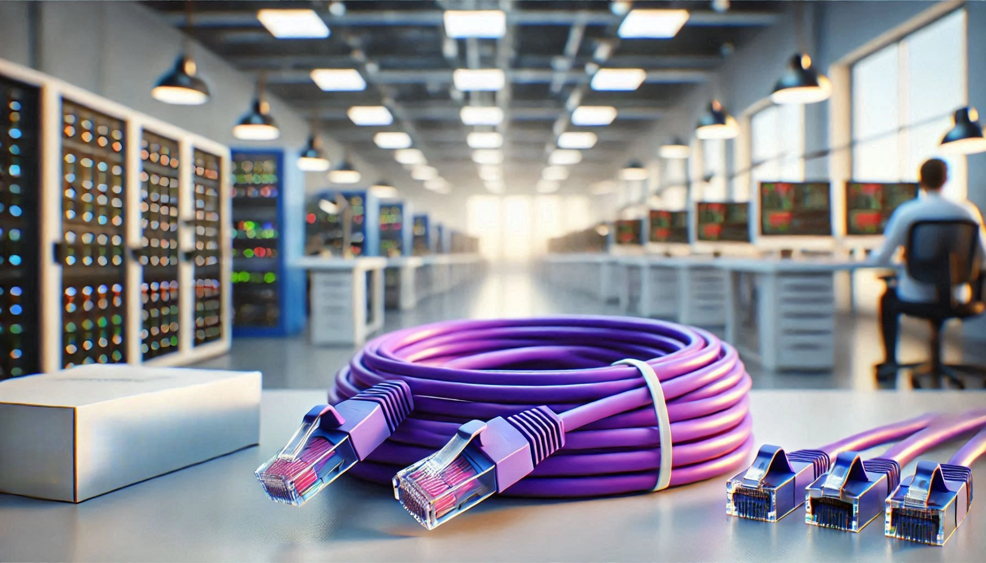 CAT6A S/UTP Patch Kablo - 20 metre, Mor
