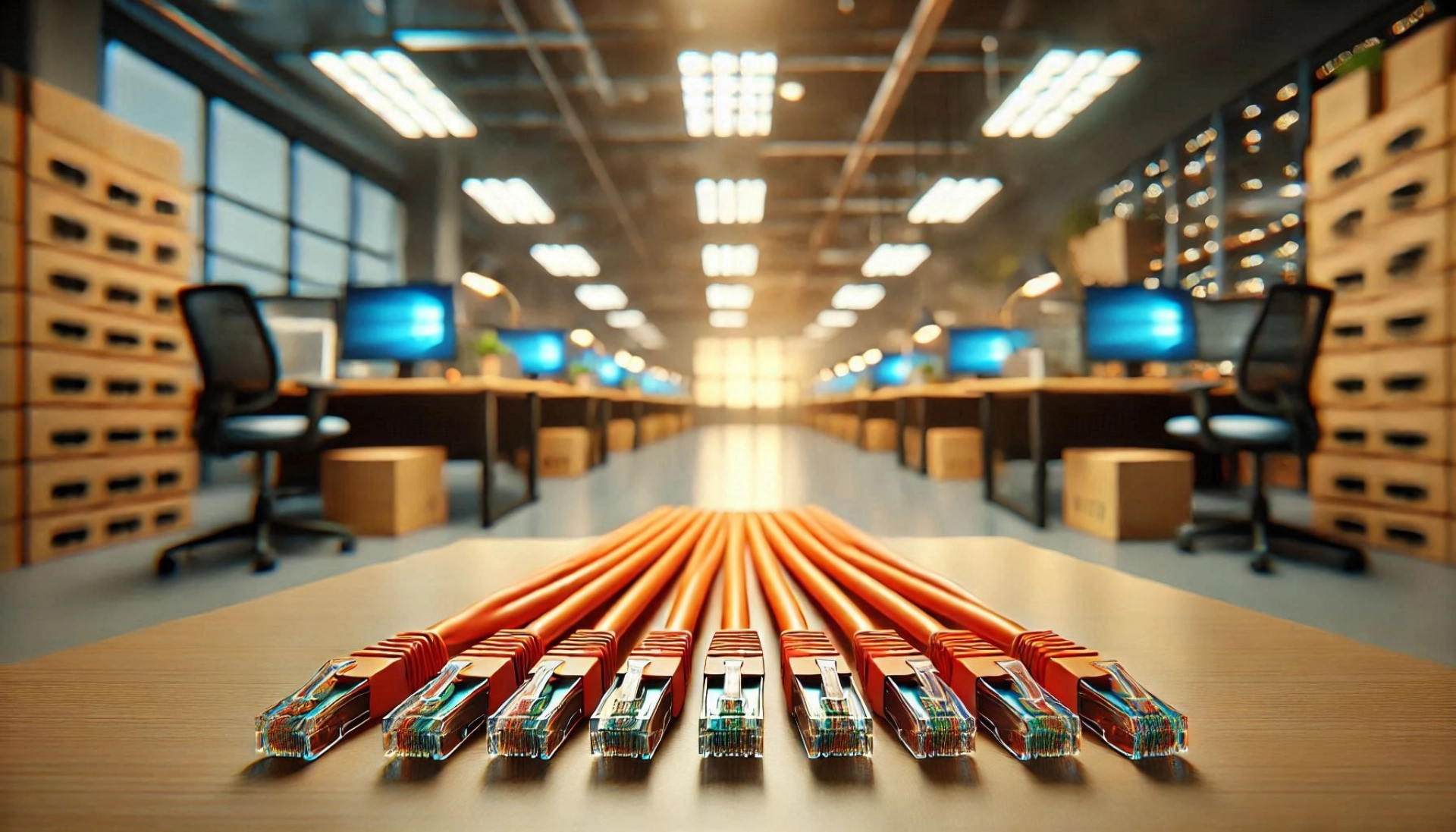 CAT6A S/UTP Patch Kablo - 30cm, Turuncu