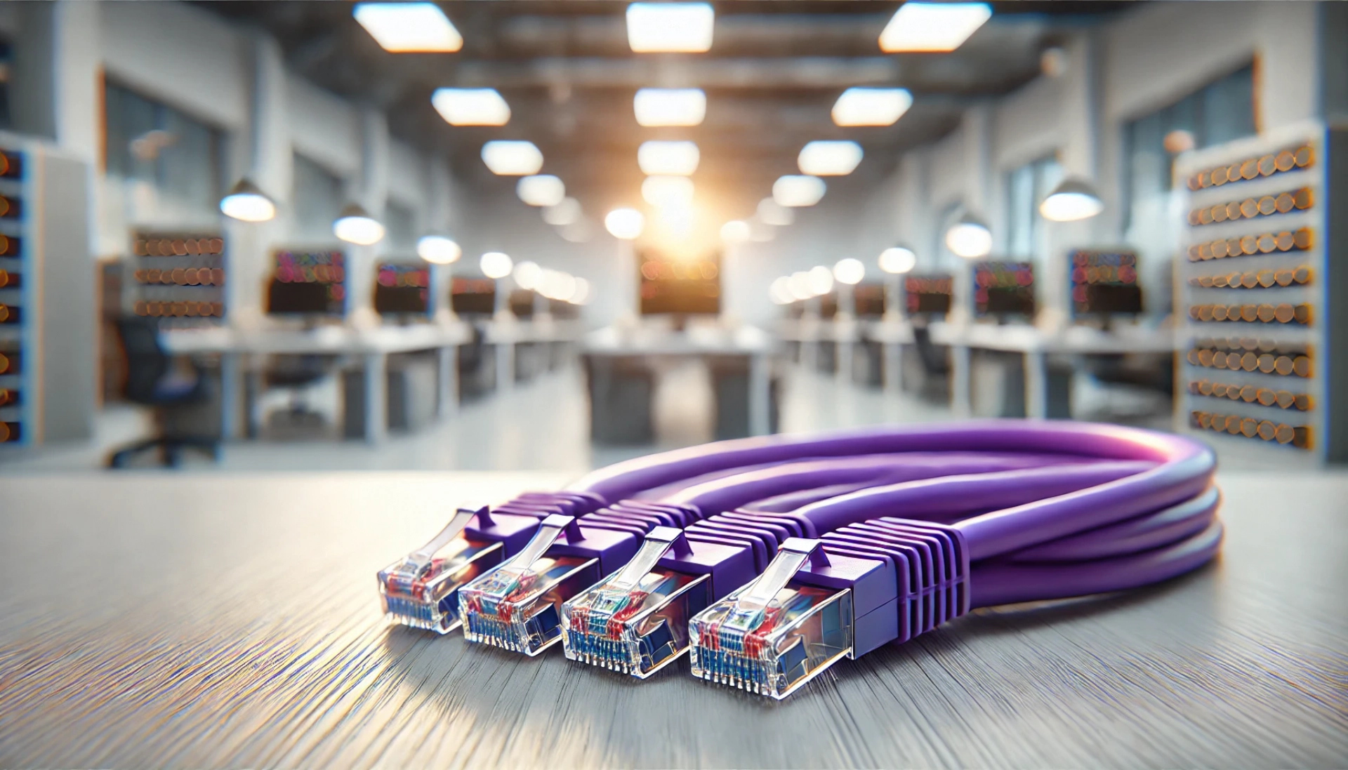 CAT6A S/UTP Patch Kablo - 50cm, Mor