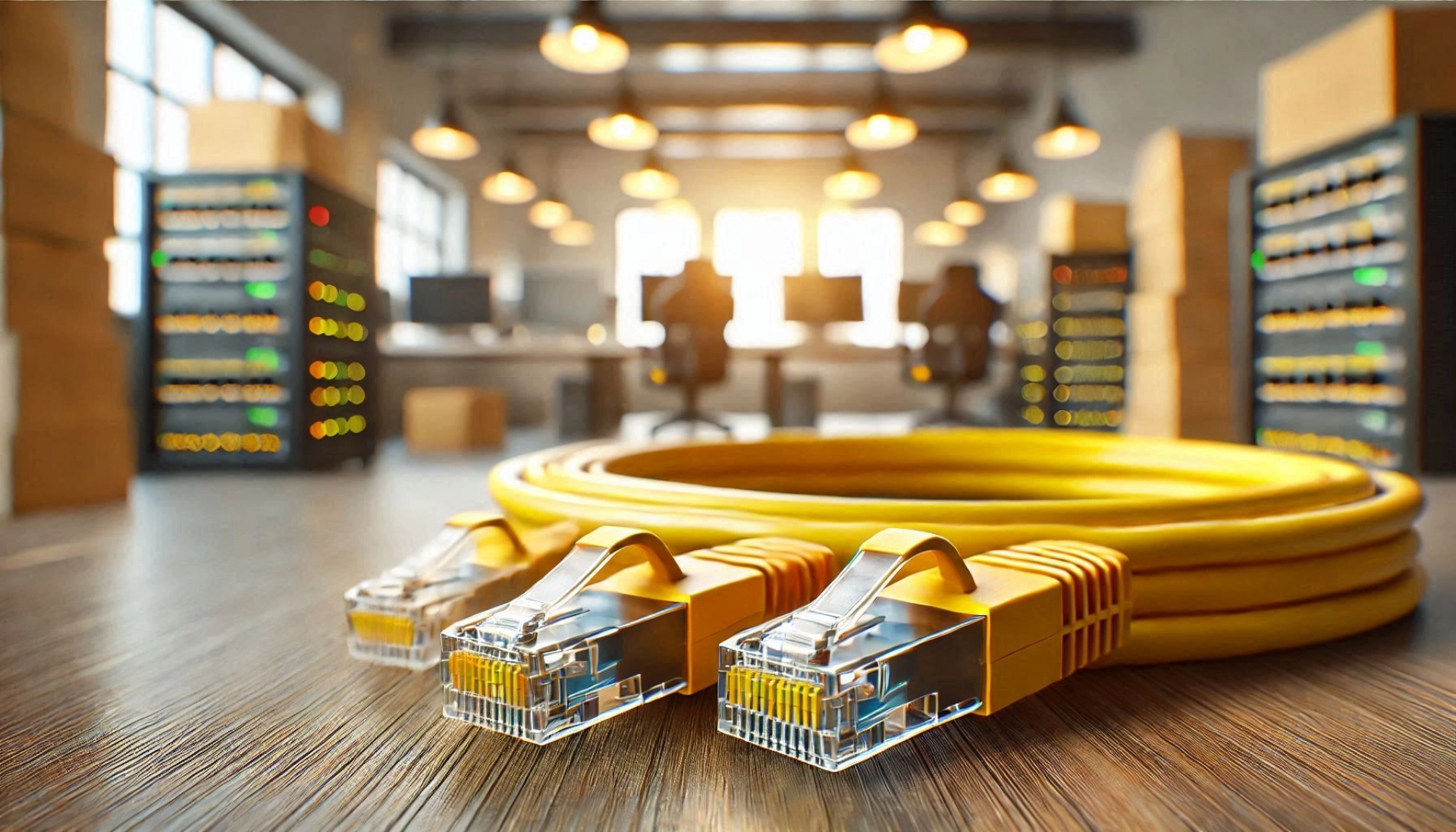 50cm Sarı S/UTP Kablo CAT6A Patch Kablo