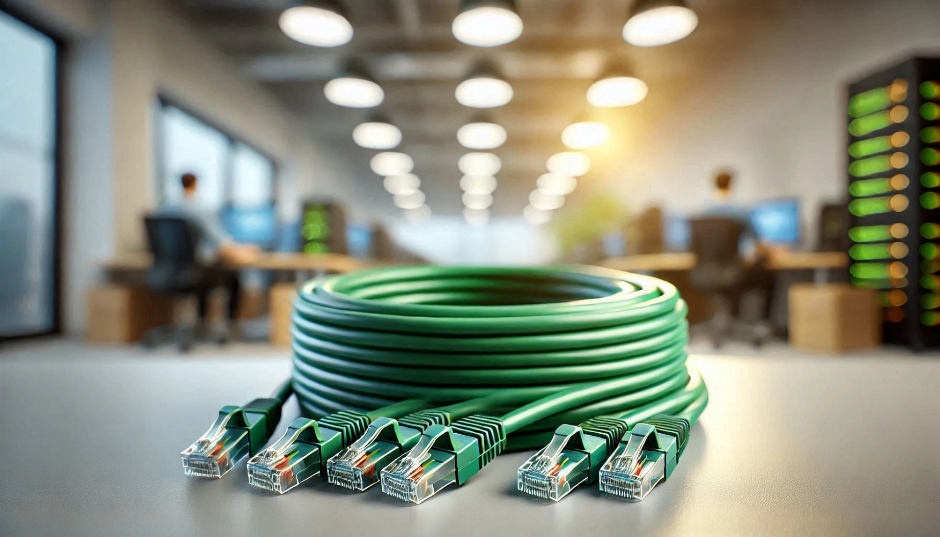 CAT6A SF/UTP Patch Kablo - 2 metre, Yeşil