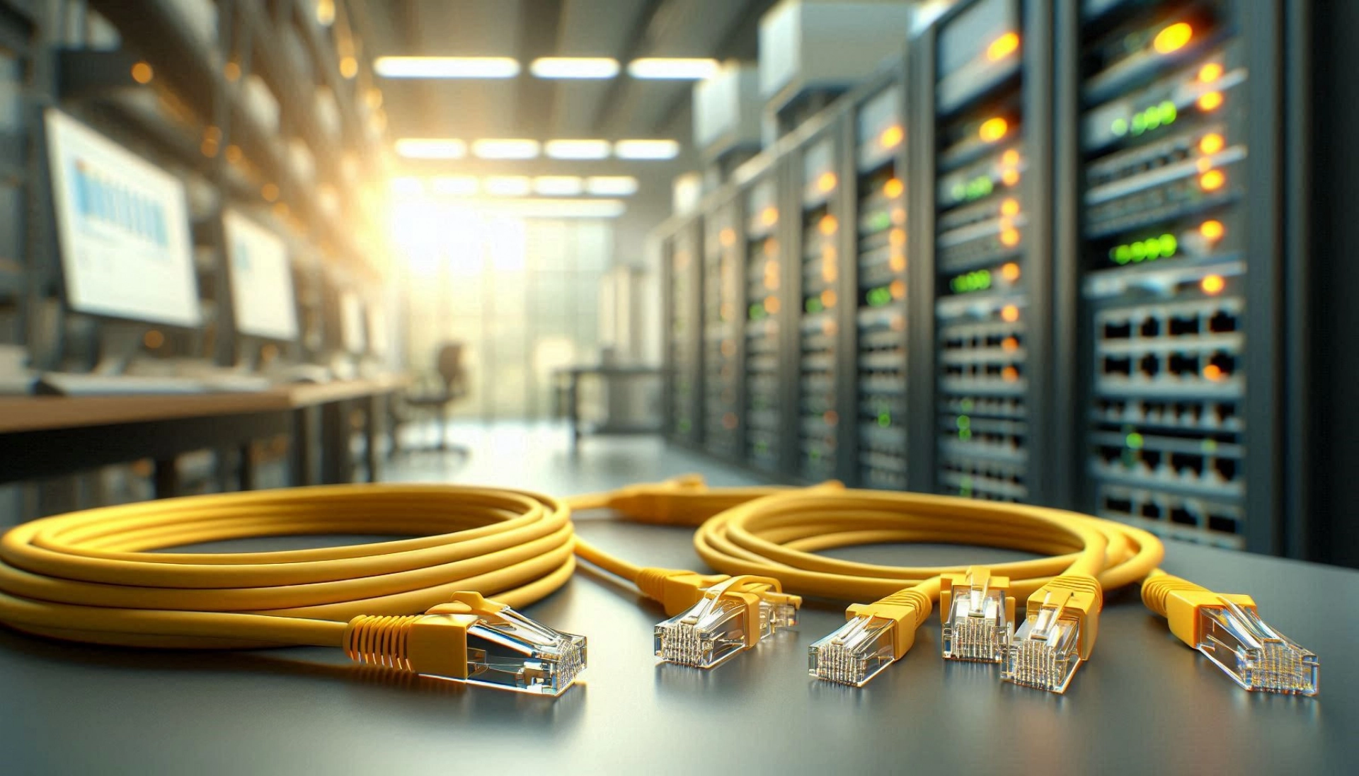 30cm Sarı SF/UTP CAT6A Patch Kablo