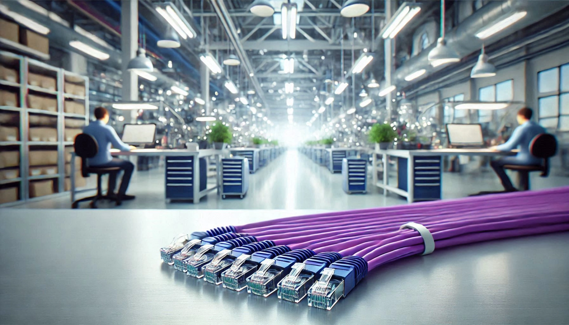 5m Mor SF/UTP CAT6A Patch Kablo