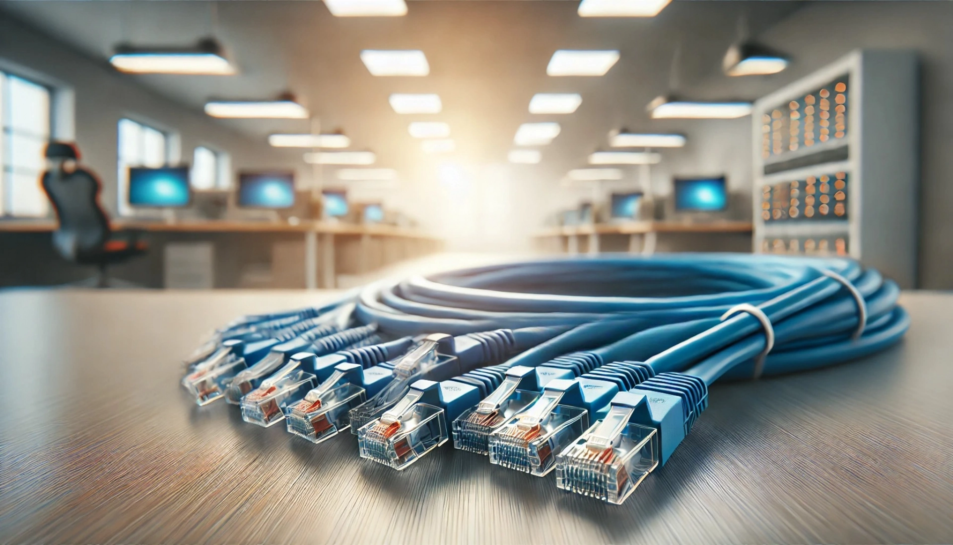 CAT6A SF/UTP Patch Kablo - 50cm, Mavi