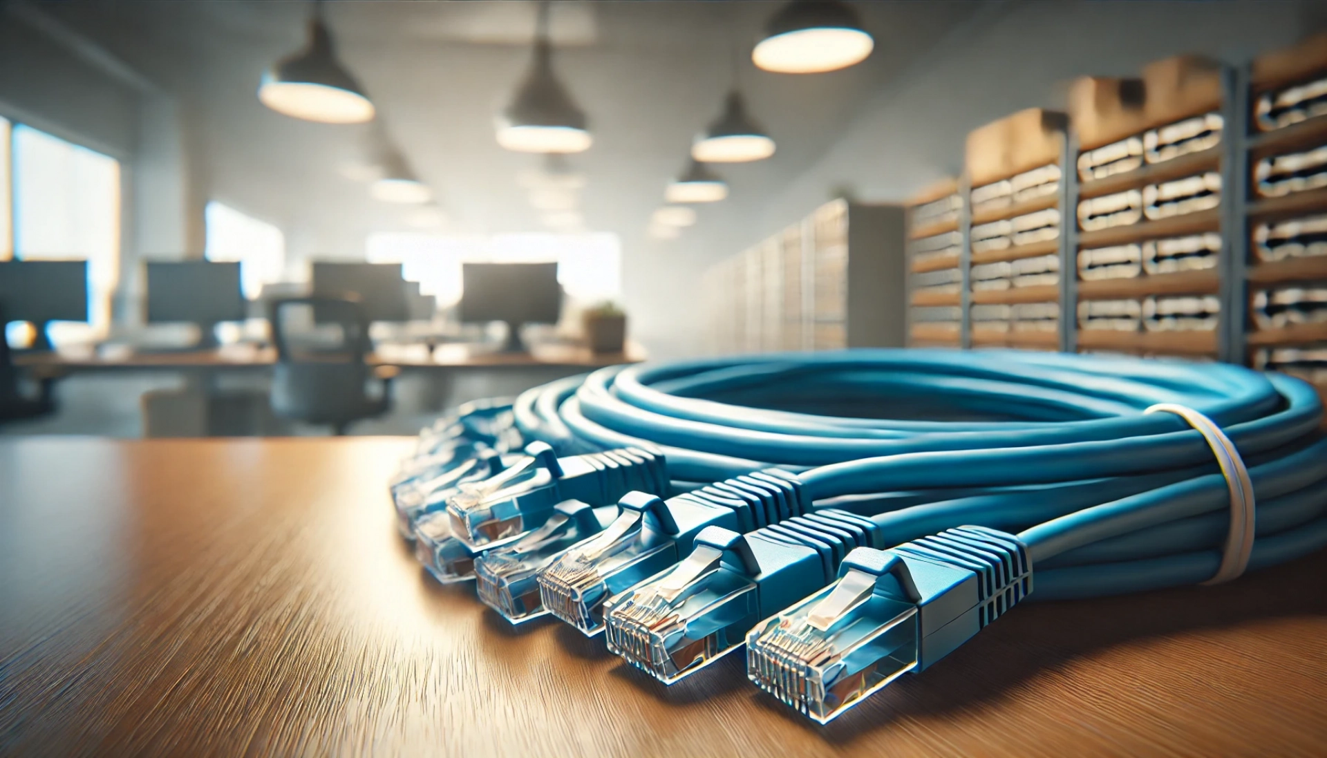 CAT6A U/FTP Patch Kablo - 30cm, Mavi