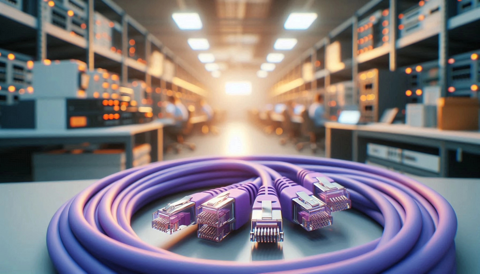 5m Mor U/FTP CAT6A Patch Kablo