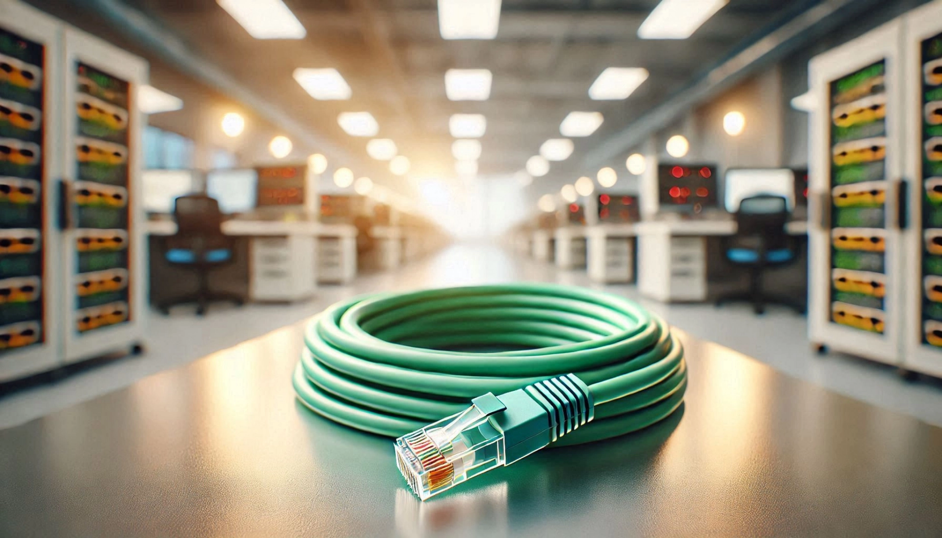 CAT6A U/FTP Patch Kablo - 50 metre, Yeşil