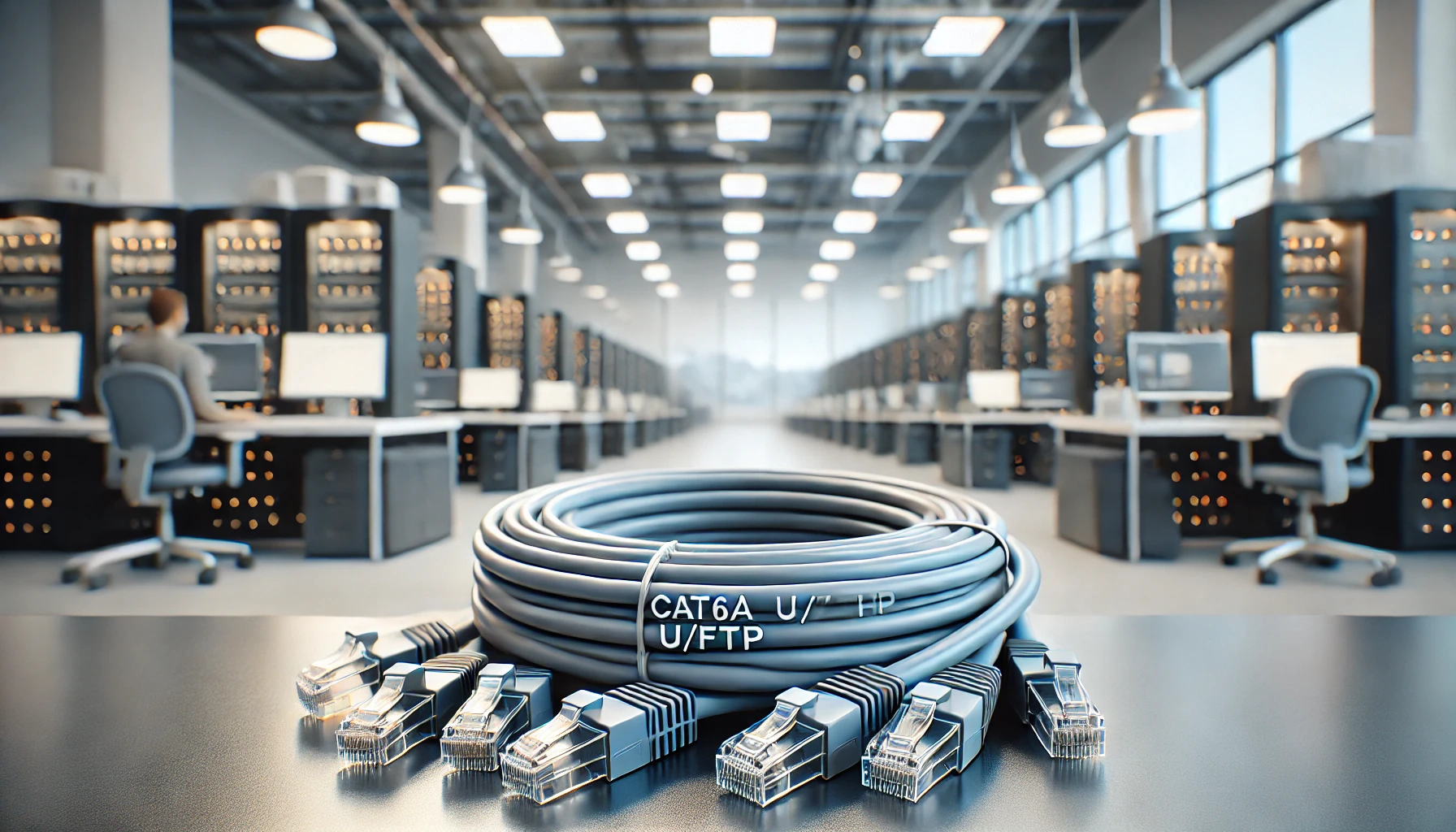 50cm Gri U/FTP CAT6A Patch Kablo