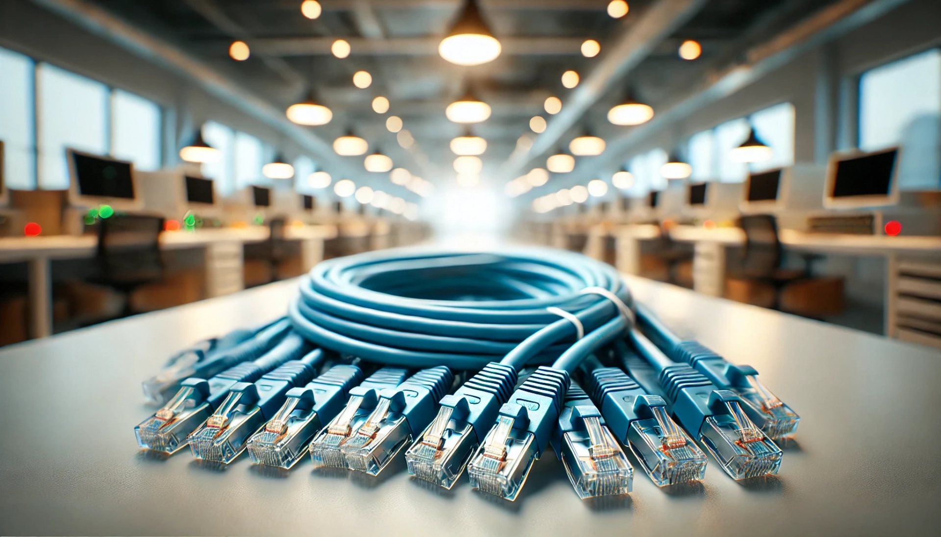 CAT6A U/FTP Patch Kablo - 50cm, Mavi