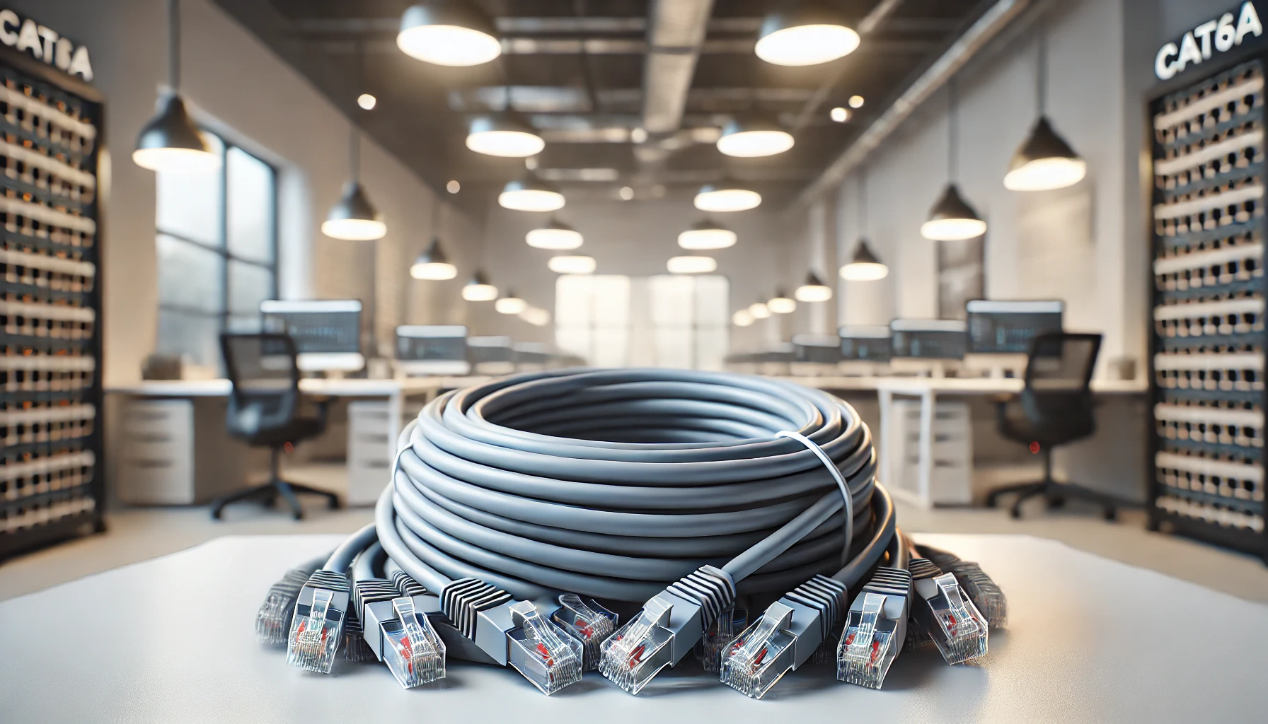 CAT6A U/UTP Patch Kablo - 1 metre, Gri