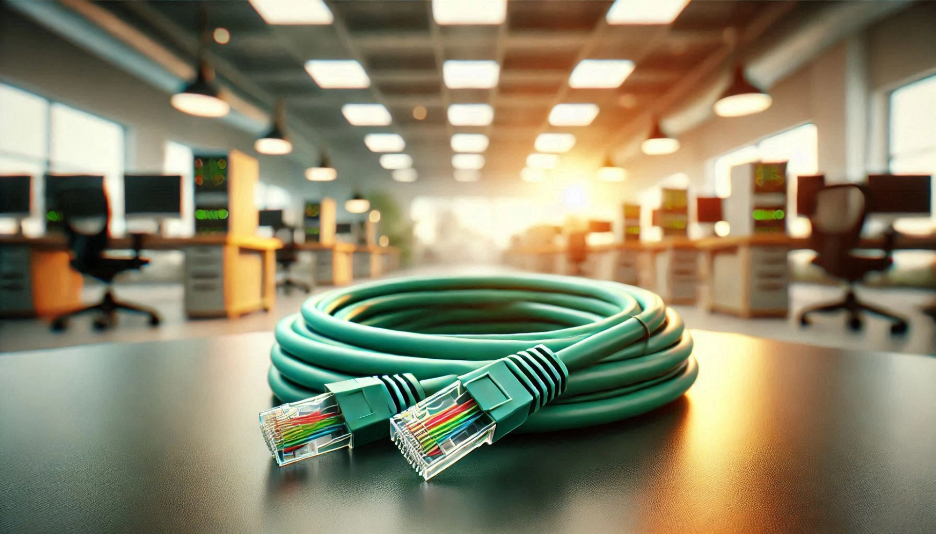 CAT6A U/UTP Patch Kablo - 10 metre, Yeşil
