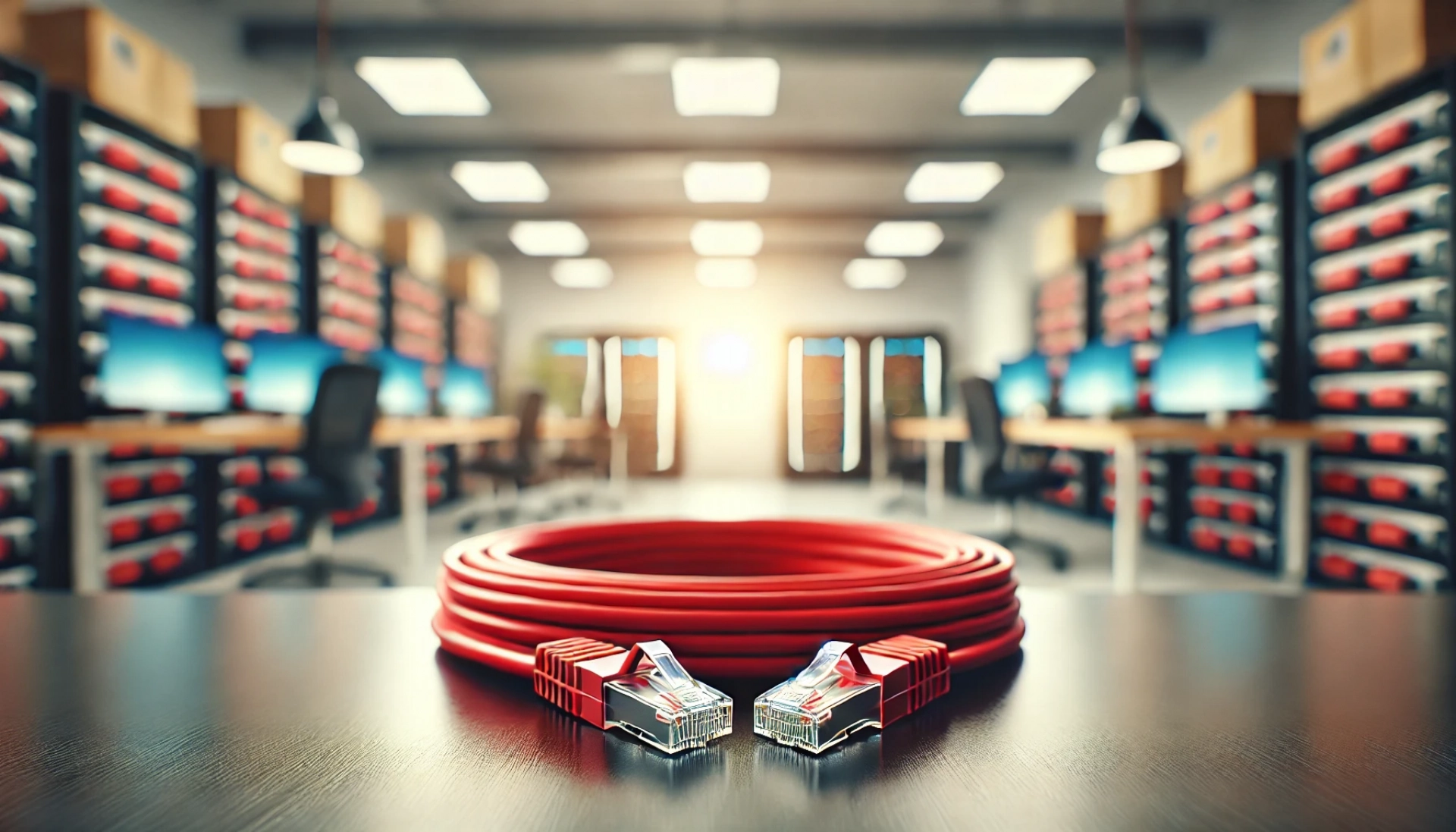 CAT6A U/UTP Patch Kablo - 15 metre, Kırmızı