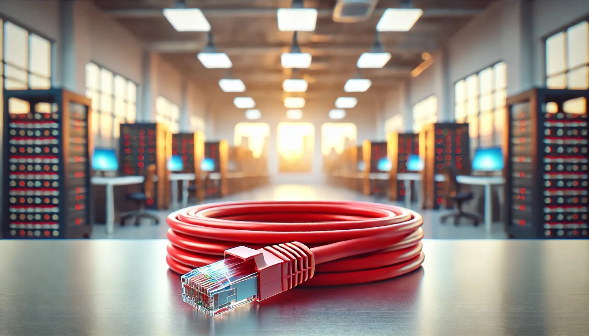 CAT6A U/UTP Patch Kablo - 3 metre, Kırmızı