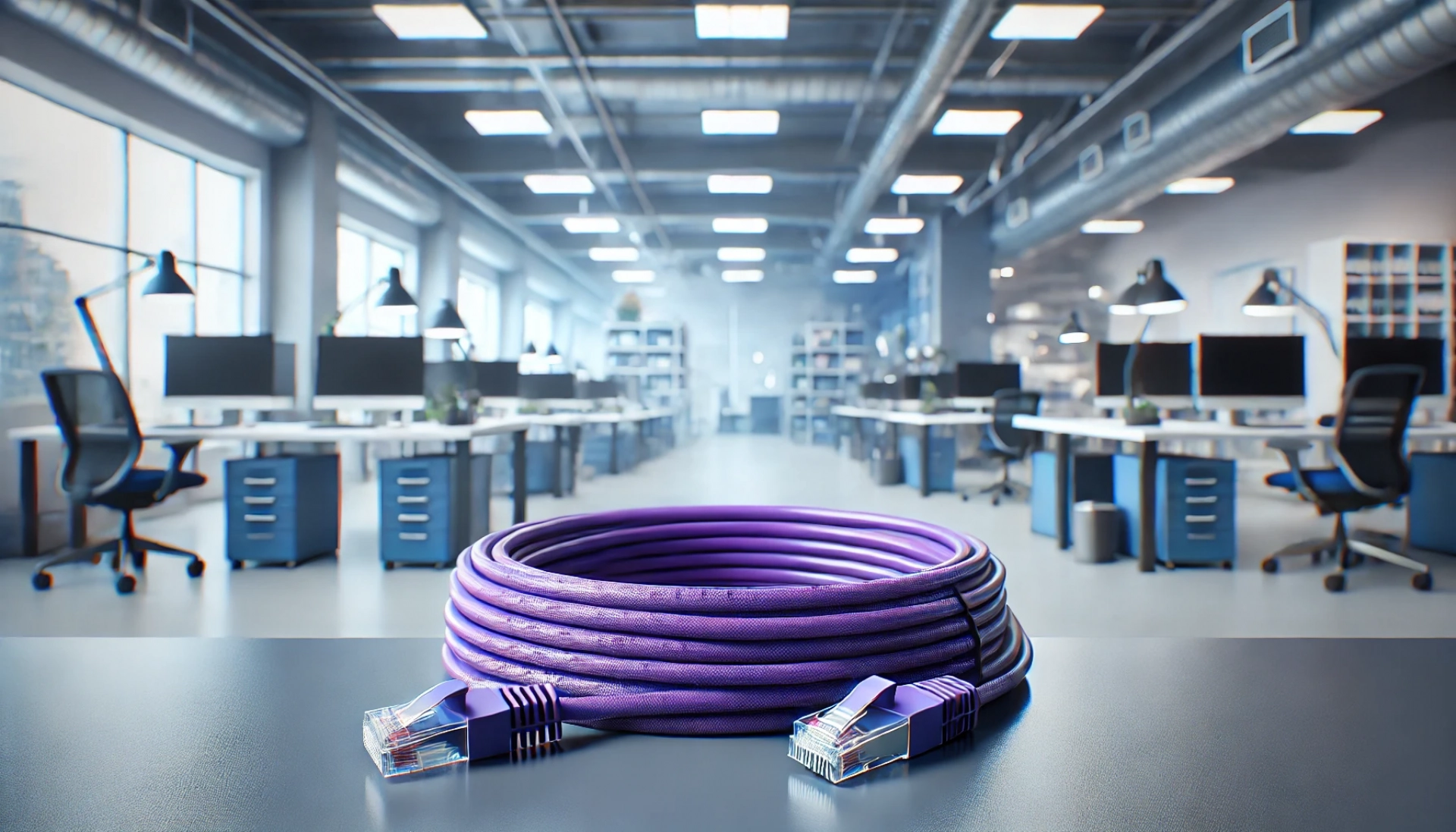 30m Mor U/UTP Patch Kablo CAT6A