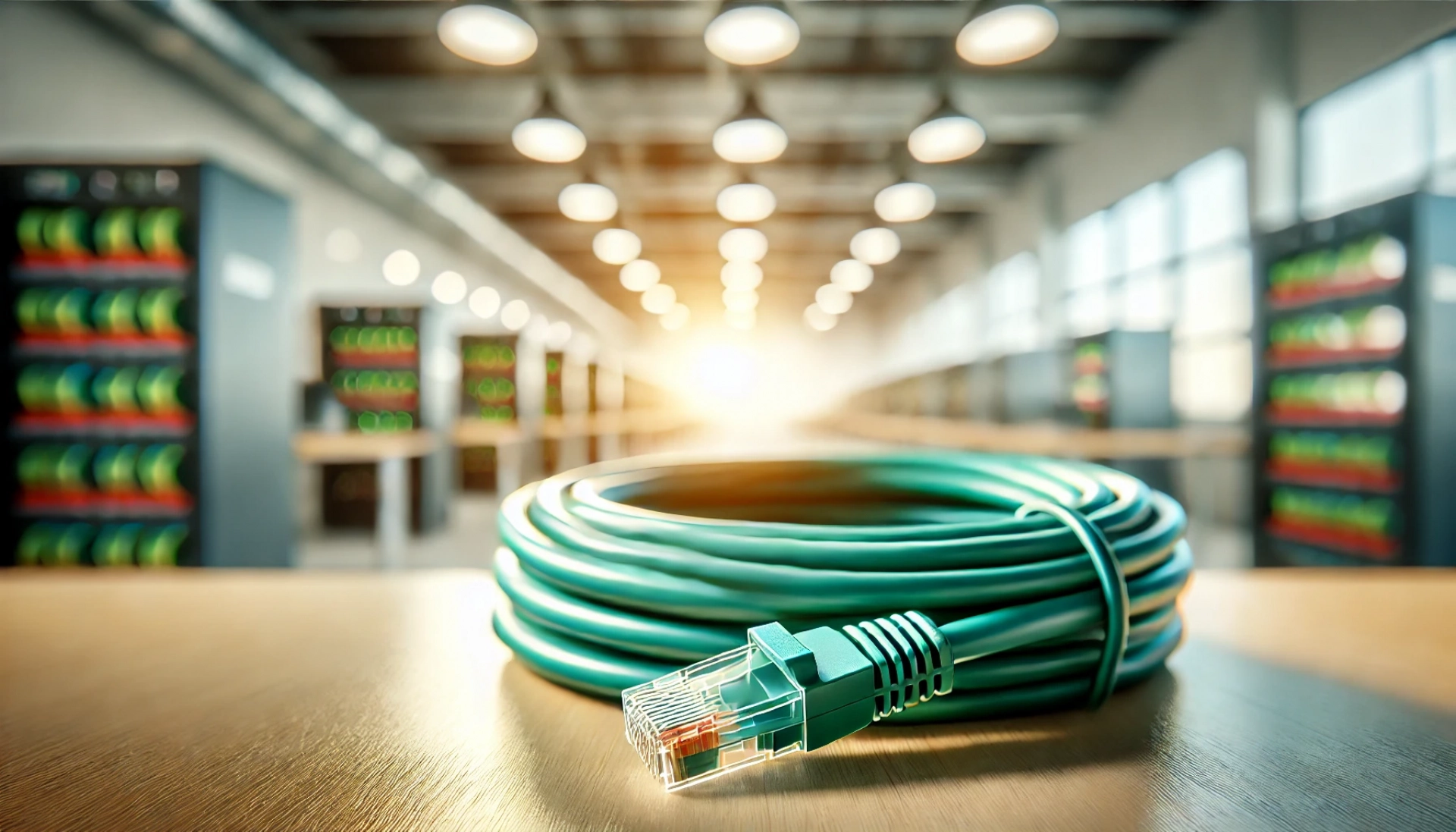 5m Yeşil U/UTP CAT6A Patch Kablo