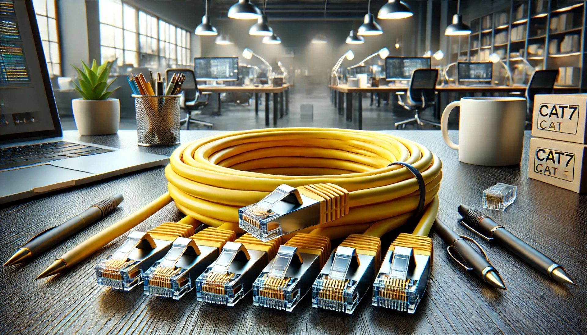 CAT7 Patch Kablo - 3 metre, Sarı