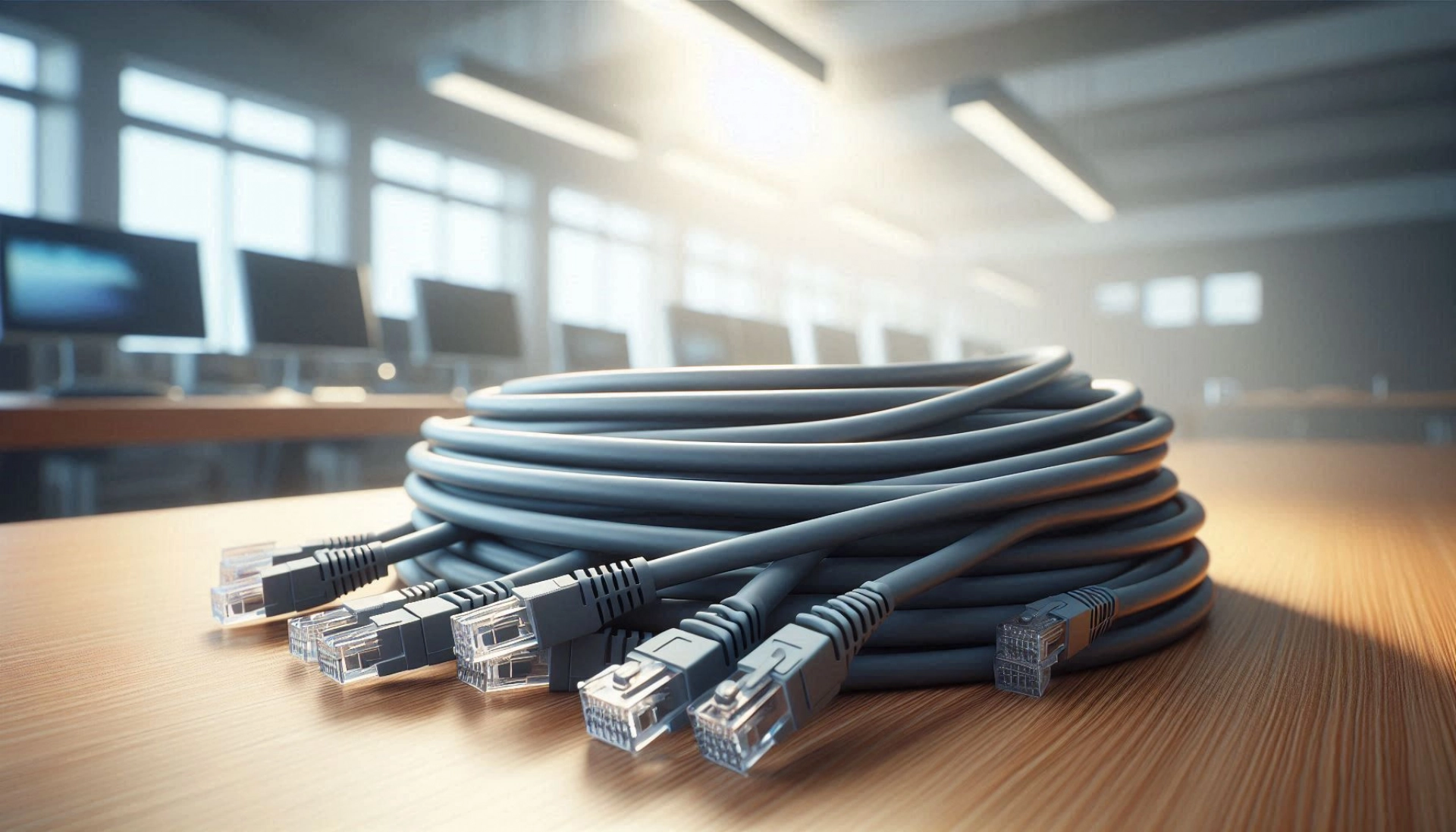 CAT7 Patch Kablo - 30cm, Gri