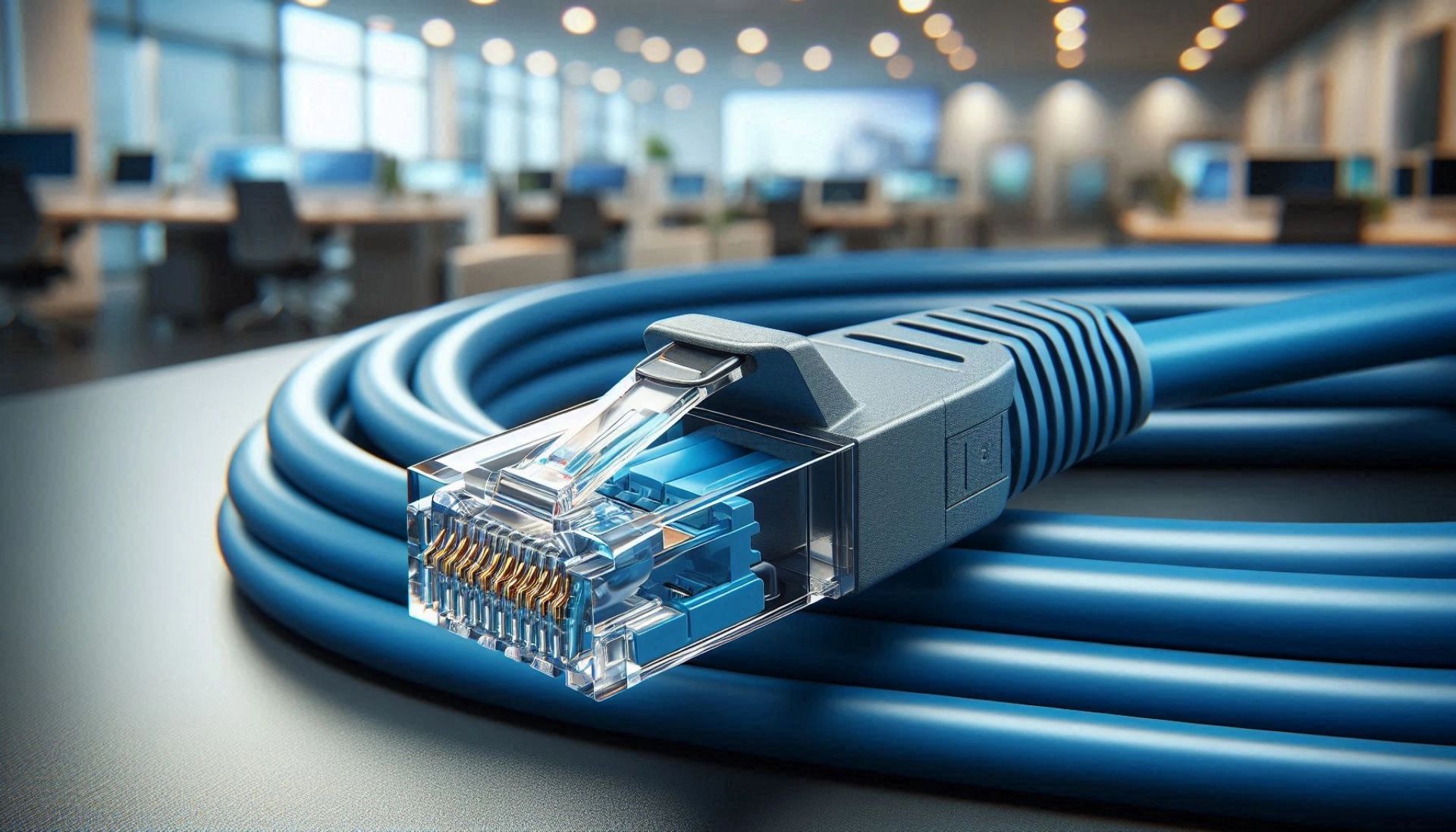 30cm Mavi CAT7 Patch Kablo