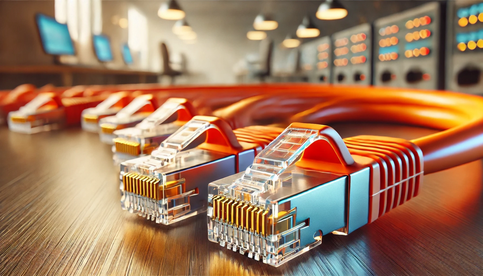 CAT7 Patch Kablo - 30cm, Turuncu