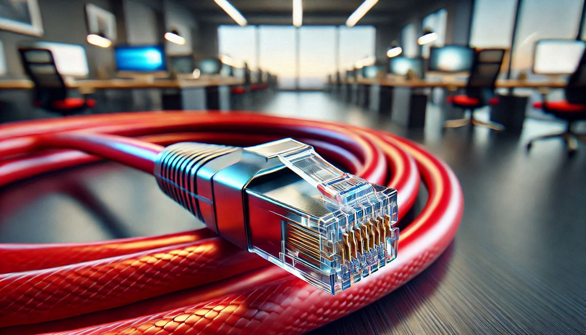 40m Kırmızı CAT7 Patch Kablo